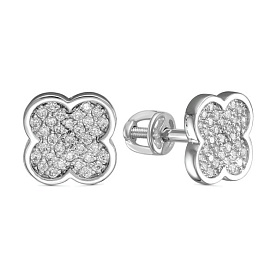 Серьги Иллада - Серебро 925, Фианит (арт. с122164)