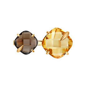 Кольцо SOKOLOV - Золото 585, Раухтопаз, Цитрин (арт. 717298)