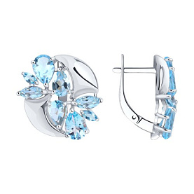 Серьги SOKOLOV - Серебро 925, Топаз (арт. 92022348)