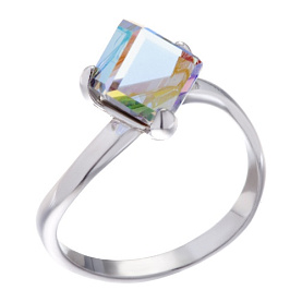 Кольцо Мастер Клио - Серебро 925, Swarovski (арт. 0072к-001АВ)