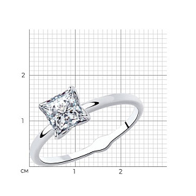 Кольцо Diamant - Серебро 925, Фианит (арт. 94-110-01643-1)