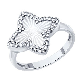 Кольцо SOKOLOV - Серебро 925, Фианит (арт. 94014859)