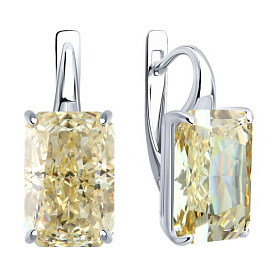 Серьги SOKOLOV - Серебро 925, Фианит (арт. 94027506)