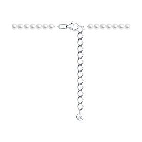 Колье SOKOLOV - Серебро 925, Жемчуг имитация (арт. 94071321)