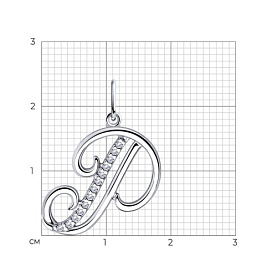 Подвеска Diamant - Серебро 925, Фианит (арт. 94-130-01374-1)