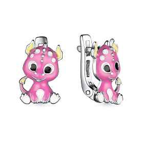 Серьги Мириада - Серебро 925, Эмаль (арт. 901022727)