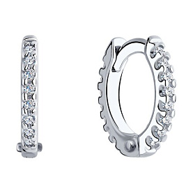 Серьги SOKOLOV - Серебро 925, Фианит (арт. 94025998)