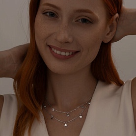 Колье SOKOLOV - Серебро 925, Фианит (арт. 94070678)