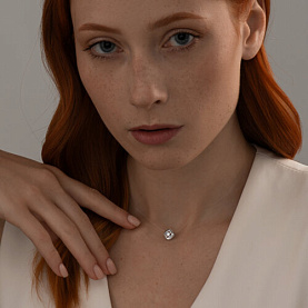 Колье SOKOLOV - Серебро 925, Фианит (арт. 94070273)