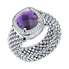 Кольцо Talant - Серебро 925, Кристалл, Фианит (арт. 20-72-000Щ-17109)