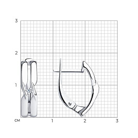 Серьги SOKOLOV - Серебро 925, Бриллиант (арт. 87020010)