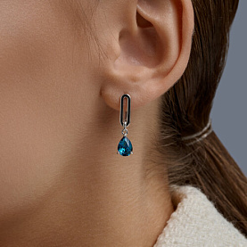 Серьги Diamant - Серебро 925, Кристалл (арт. 94-121-00244-2)