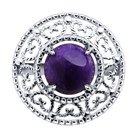 Кольцо Diamant - Серебро 925, Чароит (арт. 94-310-00839-1)