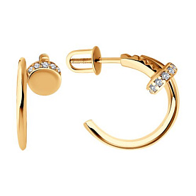 Серьги Diamant - Серебро 925, Фианит (арт. 93-122-02016-1)