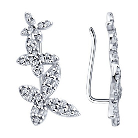 Серьги SOKOLOV - Серебро 925, Фианит (арт. 94027767)