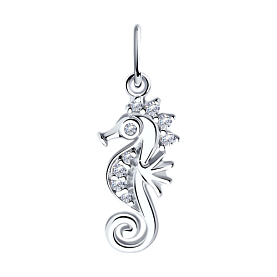 Подвеска SOKOLOV - Серебро 925, Фианит (арт. 94032872)