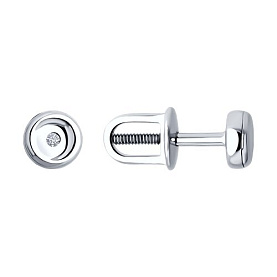 Серьги Diamant - Серебро 925, Бриллианит (арт. 94-222-02699-1)