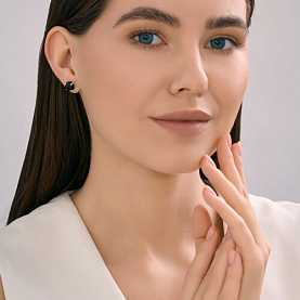 Серьги Diamant - Серебро 925, Агат (арт. 94-322-02384-1)