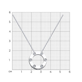 Колье SOKOLOV - Серебро 925, Фианит (арт. 94070704)