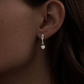 Серьги SOKOLOV - Серебро 925, Фианит (арт. 94021948)