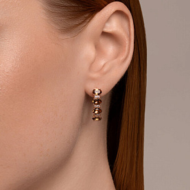 Серьги SOKOLOV - Серебро 925, Swarovski , Фианит (арт. 93022420)