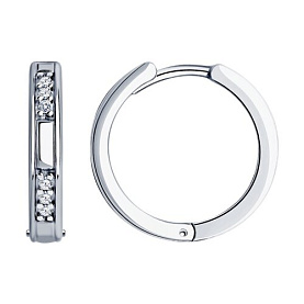 Серьги Diamant - Серебро 925, Фианит (арт. 94-120-01632-2)