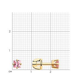 Серьги SOKOLOV - Серебро 925, Фианит (арт. 93020053)