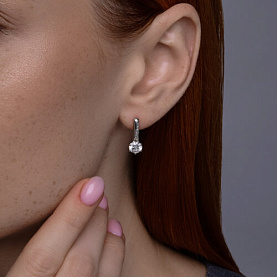 Серьги Diamant - Серебро 925, Фианит (арт. 94-120-02134-1)