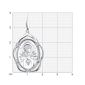 Подвеска Diamant - Серебро 925, Фианит (арт. 94-130-00811-1)