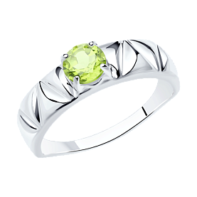 Кольцо Diamant - Серебро 925, Хризолит (арт. 94-310-00793-2)