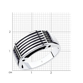 Кольцо SOKOLOV - Серебро 925, Фианит (арт. 95010122)