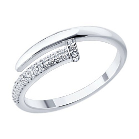 Кольцо SOKOLOV - Серебро 925, Фианит (арт. 94014904-91)