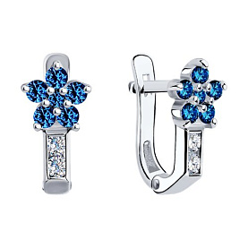 Серьги SOKOLOV - Серебро 925, Фианит (арт. 94026035)