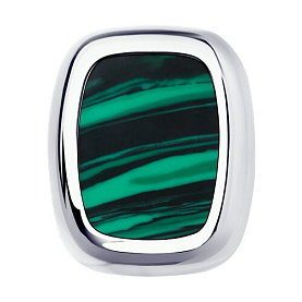 Кольцо SOKOLOV - Серебро 925, Синтетический малахит (арт. 83010081)
