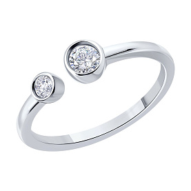 Кольцо SOKOLOV - Серебро 925, Фианит (арт. 94014729)