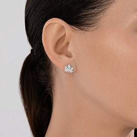 Серьги SOKOLOV - Серебро 925, Фианит (арт. 94027071)