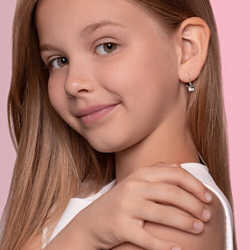 Серьги SOKOLOV - Серебро 925, Фианит (арт. 94023501)