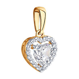 Подвеска SOKOLOV - Серебро 925, Фианит (арт. 93030609)