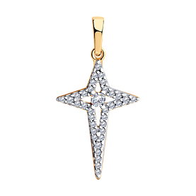 Подвеска SOKOLOV - Серебро 925, Фианит (арт. 93030463)