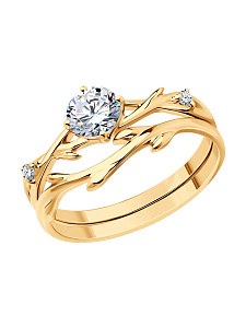 Кольцо SOKOLOV - Серебро 925, Фианит (арт. 93011154)