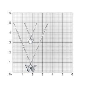 Колье SOKOLOV - Серебро 925, Фианит (арт. 94070705)