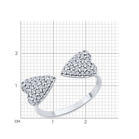 Кольцо SOKOLOV - Серебро 925, Фианит (арт. 94014056)