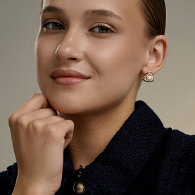 Серьги SOKOLOV - Золото 585, Жемчуг культивированный, Фианит (арт. 792478)