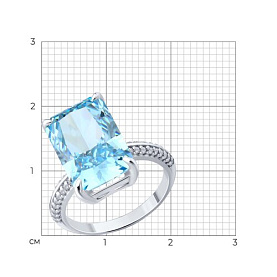 Кольцо SOKOLOV - Серебро 925, Фианит (арт. 94014819)