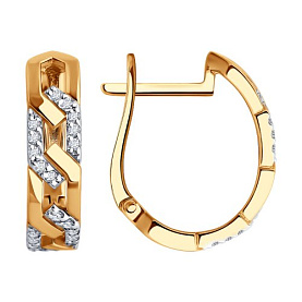 Серьги SOKOLOV - Золото 585, Фианит (арт. 0200398)