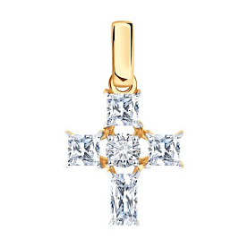 Подвеска Diamant - Золото 585, Фианит (арт. 51-130-02931-1)