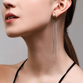 Серьга SOKOLOV - Серебро 925, Жемчуг имитация (арт. 94170230)