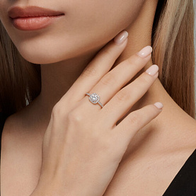 Кольцо Diamant - Золото 585, Фианит (арт. 52-110-02355-1)