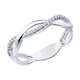 Кольцо SOKOLOV - Серебро 925, Фианит (арт. 94013713)