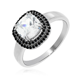 Кольцо KRASNOE - Серебро 925, Синтетический ситалл , Фианит (арт. 1348201562л-11)